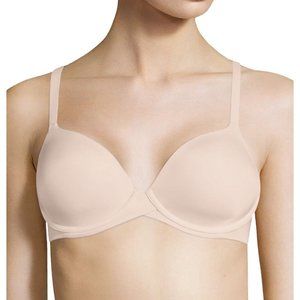 Maidenform DM7543 Fabulous Fit 2.0 Demi T-Shirt Bra 38D Convertible Straps Sand